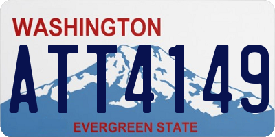 WA license plate ATT4149