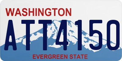 WA license plate ATT4150