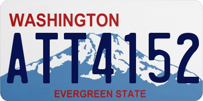 WA license plate ATT4152