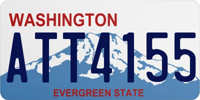 WA license plate ATT4155