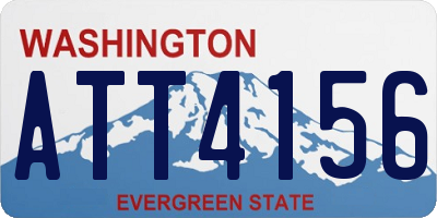 WA license plate ATT4156