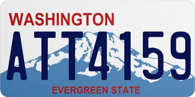 WA license plate ATT4159