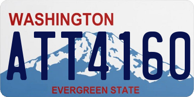 WA license plate ATT4160