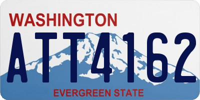 WA license plate ATT4162