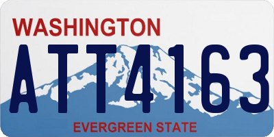 WA license plate ATT4163
