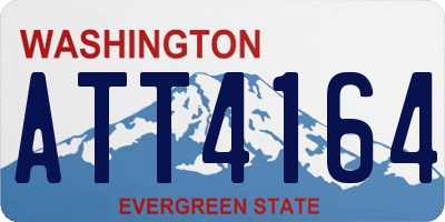 WA license plate ATT4164
