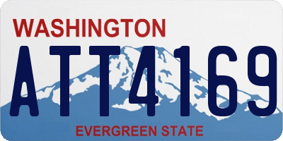 WA license plate ATT4169