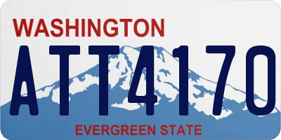 WA license plate ATT4170