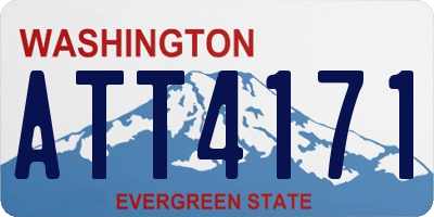 WA license plate ATT4171