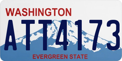 WA license plate ATT4173