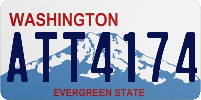 WA license plate ATT4174