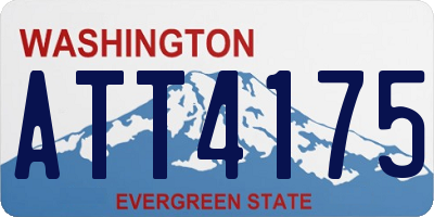 WA license plate ATT4175