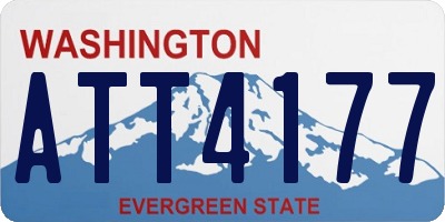 WA license plate ATT4177