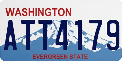 WA license plate ATT4179