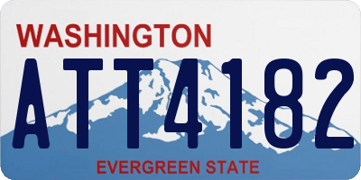 WA license plate ATT4182