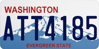 WA license plate ATT4185