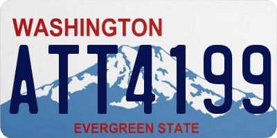 WA license plate ATT4199