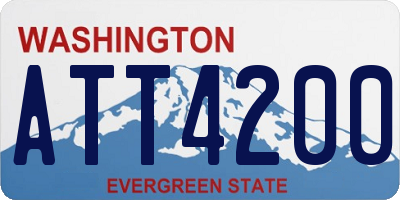 WA license plate ATT4200