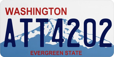 WA license plate ATT4202