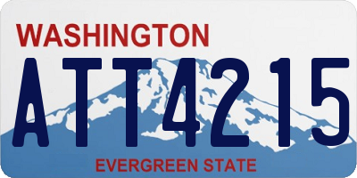 WA license plate ATT4215