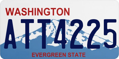 WA license plate ATT4225