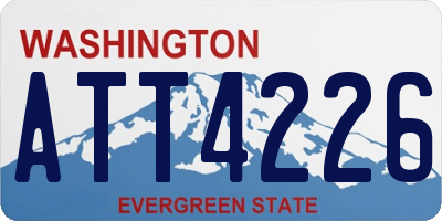WA license plate ATT4226