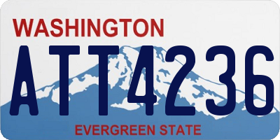 WA license plate ATT4236