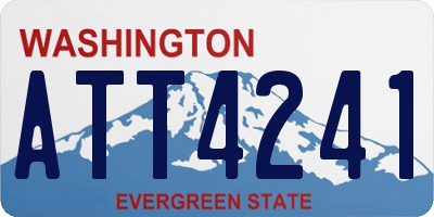 WA license plate ATT4241