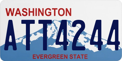 WA license plate ATT4244