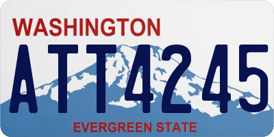 WA license plate ATT4245