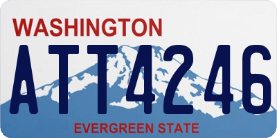 WA license plate ATT4246