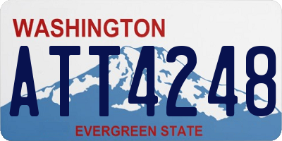 WA license plate ATT4248