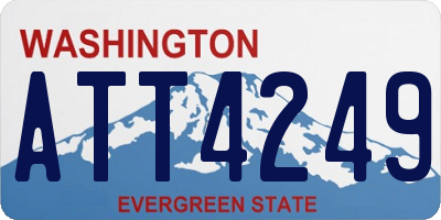 WA license plate ATT4249