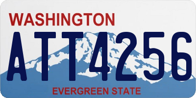 WA license plate ATT4256