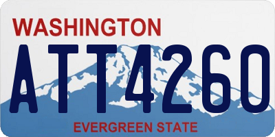 WA license plate ATT4260