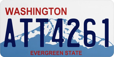WA license plate ATT4261