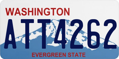 WA license plate ATT4262