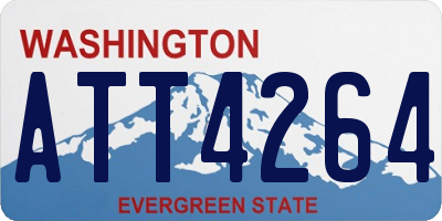WA license plate ATT4264