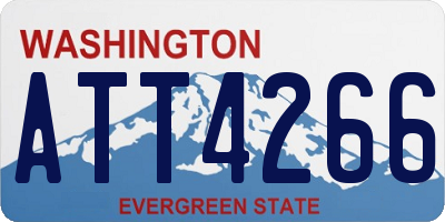 WA license plate ATT4266
