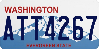 WA license plate ATT4267