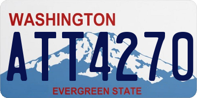 WA license plate ATT4270