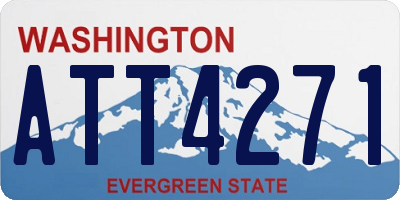WA license plate ATT4271