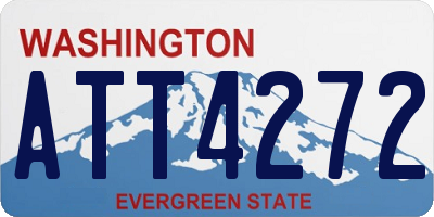 WA license plate ATT4272