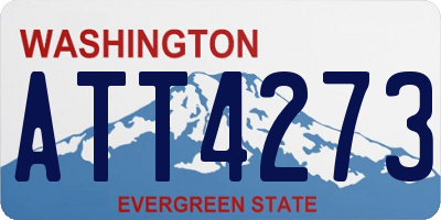 WA license plate ATT4273
