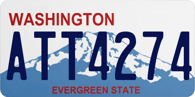 WA license plate ATT4274