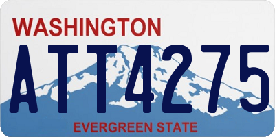 WA license plate ATT4275