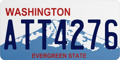 WA license plate ATT4276