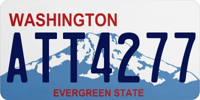WA license plate ATT4277
