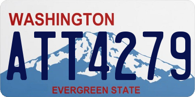 WA license plate ATT4279