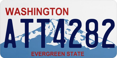 WA license plate ATT4282